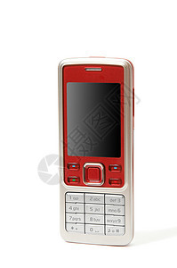 白色背景的移动电话Name商业奢华系统机动性全球手机按钮红色键盘技术背景图片