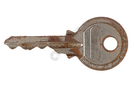 旧的老生锈键财产秘密剪裁金属青铜小路古董安全白色钥匙图片