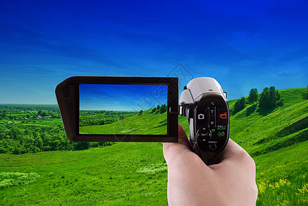 电算器屏幕摄像机工具植物技术场地草地电影记录环境图片