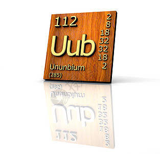 Ununbium 元素周期表-木板图片