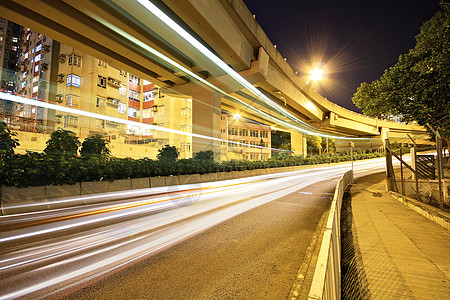 夜间与城市交接商业建筑线条场景交通地球速度旅行运动戏剧性图片