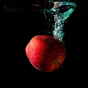 苹果降水生活流动气泡液体植物水滴饮食溪流漩涡运动图片