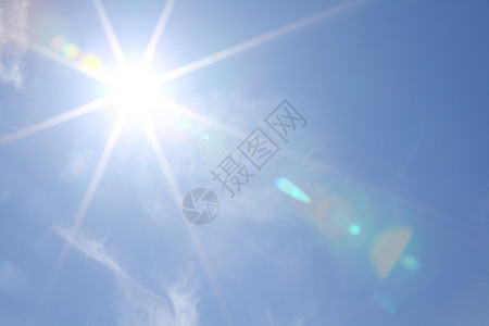 蓝天空中的太阳射线环境自由臭氧天堂气氛天气气候晴天阳光图片