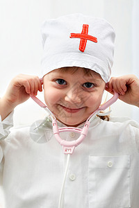 青年护士女孩们玩具病人衣服医疗游戏医生孩子图片