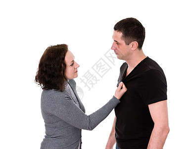 争吵成年人愤怒女性分歧男人丈夫女士挫折刺激压力图片