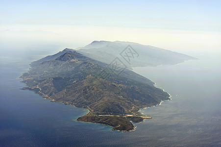 希腊群岛的空中形象Ikara飞行影像飞机天堂天线航班航空翅膀鸟瞰图地理图片