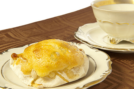 玉米饼早餐饮食营养馅饼白色烹饪食谱图片