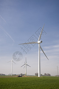 风能涡轮机生态风车螺旋桨地平线空气二氧化碳能源环境保护图片