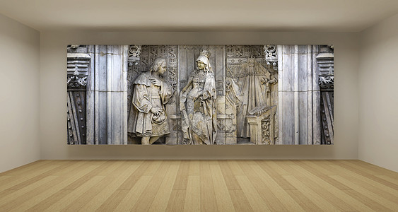 清空的房间 有古代的拜斯救护图片 美术画廊的概念图片