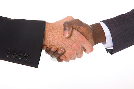 商务人士握手和握手职场问候语协议多样性男人商务经理男子商业混血图片
