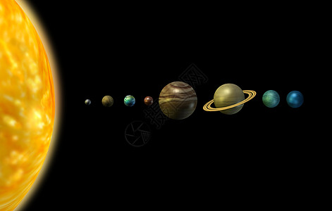 太阳能系统圆形土星木星圆圈海王星卫星黑色太阳行星地球图片