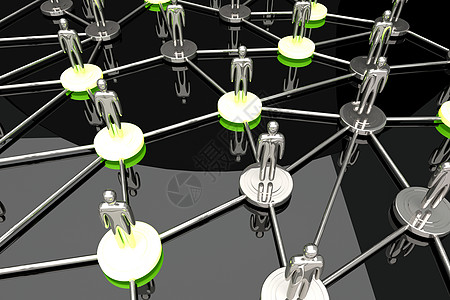 社交网络伙伴社区技术辉光社会插图组织点对点节点小路图片