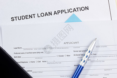 学生贷款申请空白学习学校银行业文书银行信用桌子教育工作图片