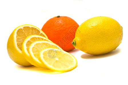 柠檬和橘子水果果汁热带食物素食者营养橙子黄色素菜饮食图片