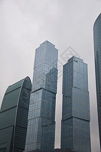莫斯科国际商务中心公寓玻璃天空城市景观商业金融阳光全景窗户图片