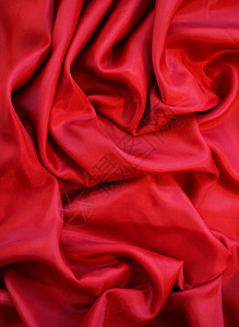 平滑的红丝绸背景材料织物柔软度红色海浪奢华投标纺织品窗帘热情背景