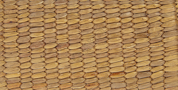 Wicker 木木图案背景甘蔗纤维材料编织芦苇篮子风格棕褐色装饰墙纸图片