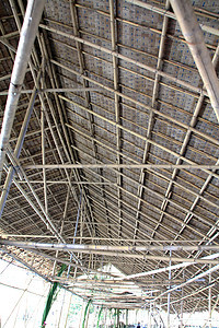 竹竹制的屋顶酒店晴天墙纸小屋热带太阳叶状体旅行棕榈茅草图片