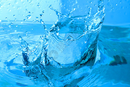 水喷水液体温泉运动蓝色飞溅波纹圆圈海浪卫生水滴图片