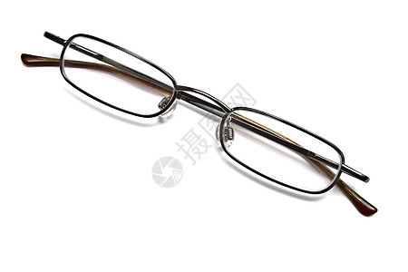 阅读眼镜反射金属白色光学医疗阴影框架眼睛玻璃镜片图片