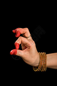 的印度舞蹈珠宝舞蹈家女性女孩手印演员女士手镯图片