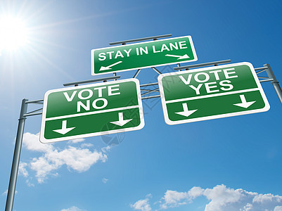 表决概念商业选票插图选举调查问卷政治解决方案蓝色协议路标图片