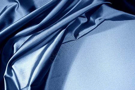 蓝丝绸衣服版税蓝色海浪艺术奢华材料亚麻涟漪图片