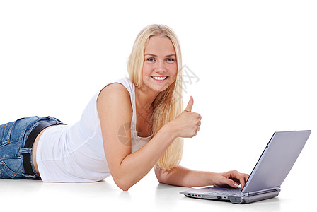 携带膝上型电脑的妇女手势女子互联网血统青少年女士社交文化网络女孩图片