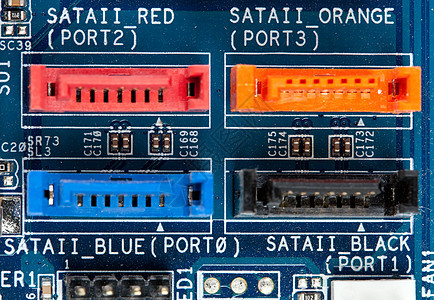 蓝芯片橙子电子产品计算工程主板插座导体电脑蓝色硬件图片