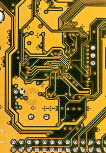 带芯片的黄卡母板电子产品打印电气主板处理器科学技术导体电脑图片