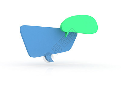 语音泡沫绿色气泡演讲讨论社交沟通媒体社会背景图片