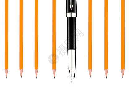 铅笔和笔-概念图片