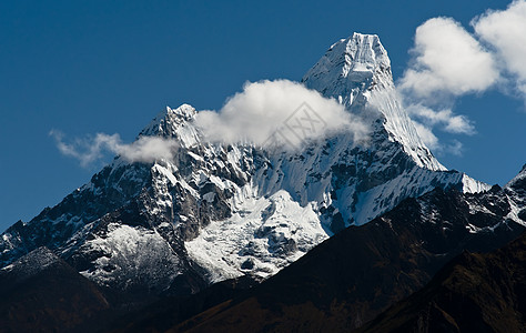 喜马拉雅山的阿马达布拉姆峰图片