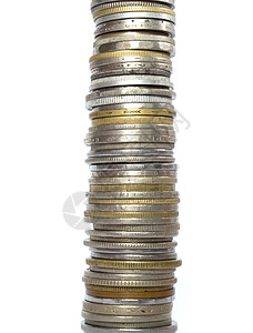 硬币投资柱子白色货币基金储蓄宝藏大奖金融订金图片