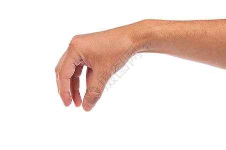 雄性手伸手去寻找白色的东西身体手势棕榈男性皮肤拇指指甲成人采摘手臂图片