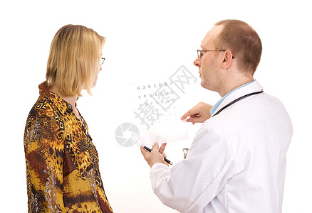 眼科医生的病人框架药品眼镜女士执照神经弱视验光师症状光学图片