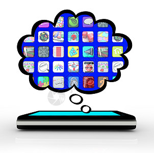 Apps软件思考云的智能电话思维图片