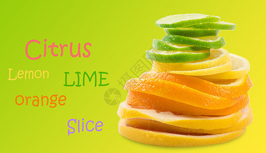 柑橘片圆形柠檬白色水果橙子食物黄色小吃皮肤团体图片