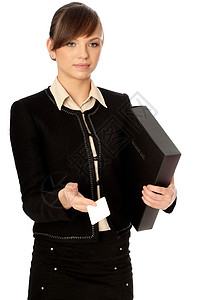 会议工作人士女性卡片工人经理推介会套装研讨会营销图片