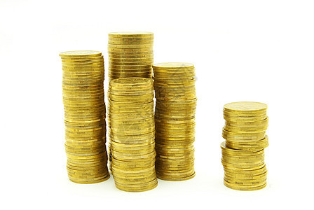 硬币订金投资遗产金属金融储蓄货币辉光柱子财富背景图片