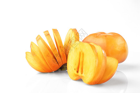 persimmon 半西蒙柿子异国水果橙子饮食工作室情调生活甜点热带图片