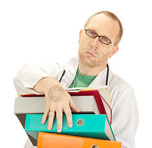 从事大量工作的医疗医生诊所活页夹男性工作室帮助病人实验室医院医师压力图片