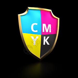 CMYK 调色板黑色模型印刷业颜色行业计算机字母色彩印刷黄色图片