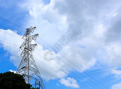 电力传输塔危险商业技术两极接线权力紧张工程线条能量图片