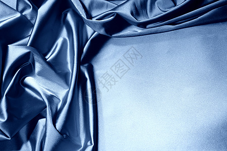 蓝衣服床单织物涟漪丝绸热情柔软度折叠蓝色海浪图片