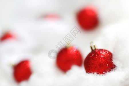 红圣诞节球玩具假期庆典季节装饰品金子灯泡丝带圆圈火花图片