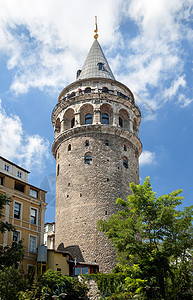 加拉塔塔塔 位于伊斯坦布尔火鸡游客地标建筑加拉塔风景图片