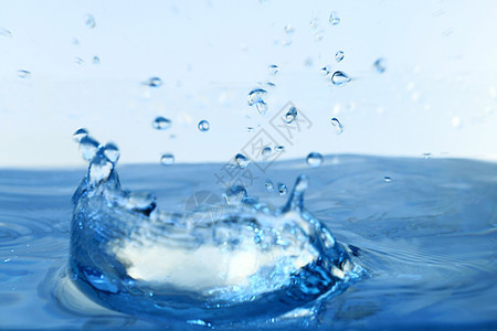 水喷水温泉流动海浪气泡波纹口渴圆圈白色蓝色美丽图片