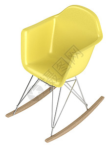 摇滚歌手创新性摇椅装饰框架黄色座位摇杆家具风格房子家庭木头背景