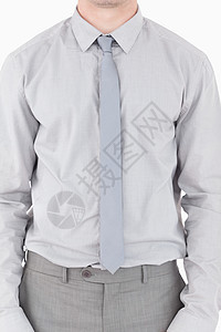 一名商务人士站起来的肖像经理工作室老板领带管理人员套装商务工作衬衫职业图片